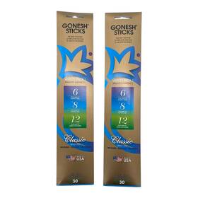 Gonesh 078612201139 Incense Sticks - 2 Packs Variety #1 6/8/12 30 Per Pack