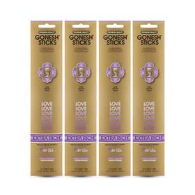 Gonesh 078612320106 Extra Rich Scented Incense Sticks - Non-toxic 10 Inch Slow Burn Aromatic