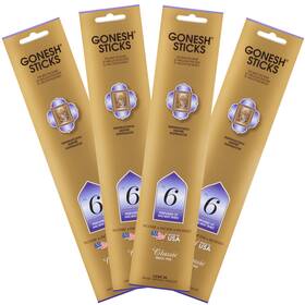 Gonesh 078612320229 Classic Collection #6 Incense 4 Pack Piece Gold
