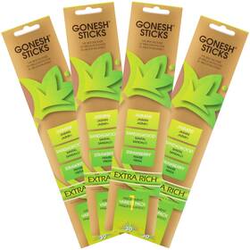 Gonesh 078612320236 Extra Rich Variety #1 Incense - 4 Pack