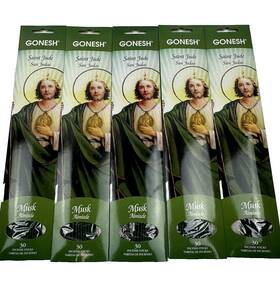 Gonesh 078612406008 5 Musk Incense / San Judas Sticks 30 Per Pack
