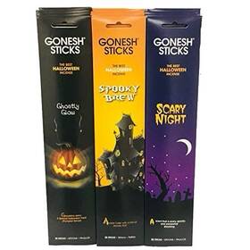 Gonesh 614042973354 Spooky Halloween Incense Set 12 Pack Ghostly Glow Brew Scary