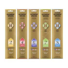 Non-10 Gonesh 617222611183 Classic Incense Sticks Variety Pack - Inch Slow Burn Aromatic N