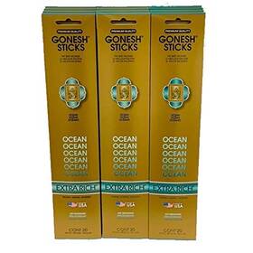 Gonesh 642415370929 Incense Sticks Extra Rich Collection Ocean 12 Pack 20 Sticks/pack
