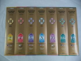 B00d0ad7ac Gonesh Incense Sampler 2 4 6 8 10 12 14 20 Sticks X 7 Packs 140 Stick