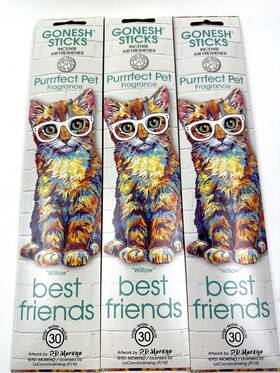 Goptc2 Gonesh 3 Best Friends Inch Willow Incense 30 Sticks Per
