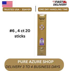 Gost06 Gonesh 4x Packs Incense Sticks #6 Perfumes Of Ancient Times 20 Each