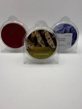 Goose Creek 810079823994 3 Pack Pistachio Biscotti Lavender Snowfall Frosted Apple Wax Melt