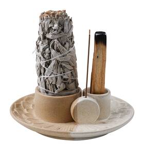 Gramstormax 922881503729 4 In 1 Incense Holder Ceramic Stick And Palo Santo