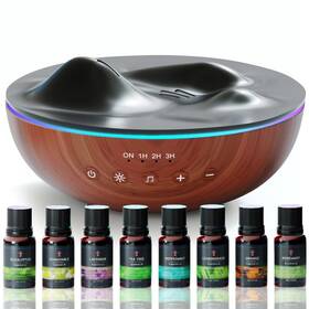 Dfz-1 Gratia Naturals Aromatherapy Essential Oil Diffuser For Large Room With Oils Kit 50