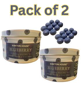 Handmade 061463850553 Kirkton House Blueberry Scented Wax Melts 3oz Tin Pack Of 2