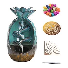 Handmade Backflow Incense Burner Ceramic Holder Aromatherapy