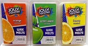 Hannas At Home 047485407016 Jolly Rancher Soy Wax Melts Lemon Orange Apple 2.5 Oz 36 Pcs Gift