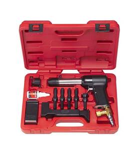 Hrh-3x-737 Hanson Rivet 3x Air Hammer Kit For Solid Rivets. Comes With 2 Bucking Bars 4