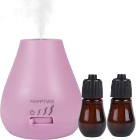 Happtws 445001692695 Essential Oil Diffuser - Waterless 3 Timer Settings Battery Pow