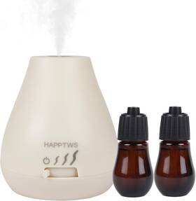 Happtws 726084918184 Waterless Essential Oil Diffuser - Battery Powered For Home Use White