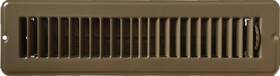 Hbw 963063153648 Rv And Home Brown Stamped Steel Floor Diffuser/register With Damper 12 Inch X 2