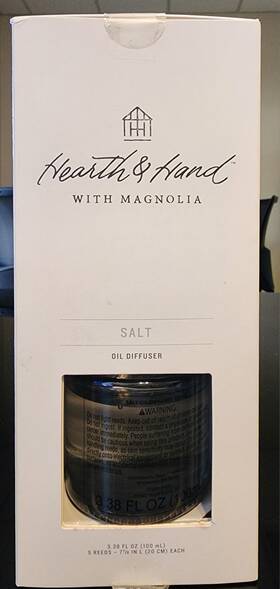 Hearth & Hand 191908384948 3.38 Fl Oz 100 Ml Oil Reed Diffuser And With Magnolia Salt