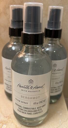 Hearth & Hand With Magnolia 197543437759 And Bergamot Room Spray Lot Of 3 Original Packaging Htf