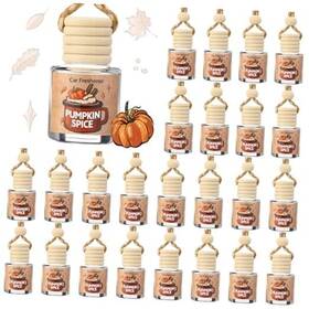 Yuq-heigble-1320 Heigble 25 Pcs Halloween Fall Car Diffuser Bottles Empty Bulk Spice Pumpkin Air