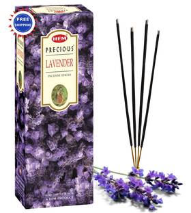 Hem 002910708816 Lavender Incense Sticks 120 Packs Hand Rolled In India Floral Aroma