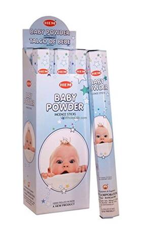 Hem 700425395018 Baby Powder 100 Incense Sticks 5 X 20 Stick Packs