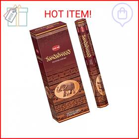 Hem 885863078805 - Sandalwood Incense Sticks Pack Of 6 120 Count 301g