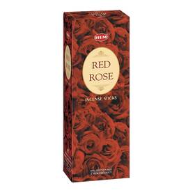 Hem 901810001374 Red Rose Premium Incense Sticks 120 6 Boxes Inside - 9 Inc