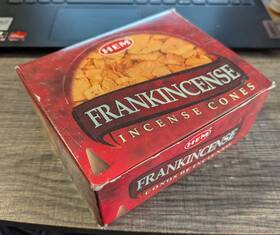 Hem 901810490260 Frankincense Incense Cones Retail Box 12 Packs 120 Total