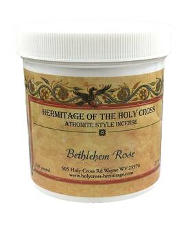625311 Hermitage Of The Holy Cross 1/2 Lb Bethlehem Rose Athonite Style Incense Powdery Musk Vanilla Resin Orthodox