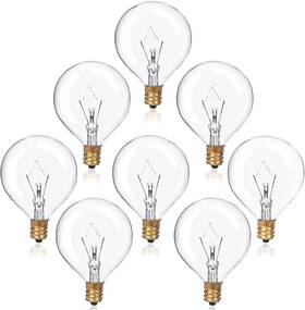 Hinuaxbulb002 Hinuaxbulb 639394389073 8 Pack 40 Watt Wax Warmer Bulbs Replacement Light Bulb For Full Size Scentsy War