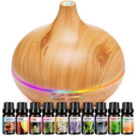 Hls 788033811809 Aroma Diffusers For Essential Oils Large Room With 10 Ultr