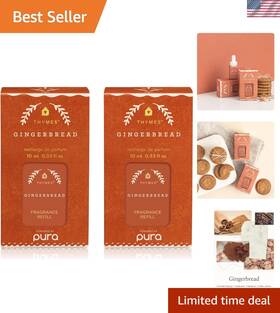 Home Fragrance Diffuser Refills 637666001814 Indulge In Pura Gingerbread - Long-lasting 350 Hours Of Aroma