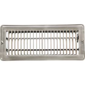 1fl0410sn-nh Home Impressions 4 Inch X 10 Satin Nickel Steel Floor Register
