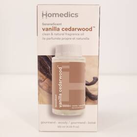 Homedics 031262113184 Vanilla Cedarwood Serenescent Clean And Natural Fragrance Oil 4.05 Oz
