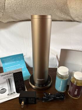 Homedics 031262119933 Serenescent Waterless Fragrance Diffuser Armh 970 Champagne Remote