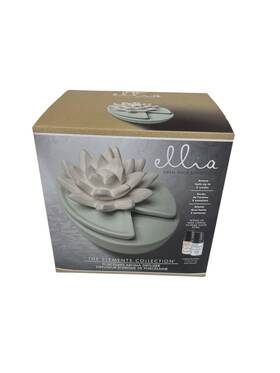 Arm-p135gr-eo9 Homedics Ellia Enchanted Petal Porcelain Aroma Diffuser With Bonus Oil Brand New