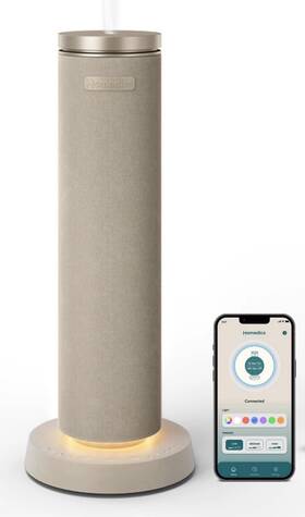Armh-690k Homedics Smart Oil Diffuser App Control Ambient Light Beige