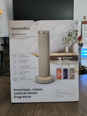 Armh-bebnd84pod Homedics Serenescent Waterless Home Fragrance Diffuser