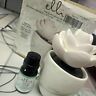 Homedics Porcelain Diffuser Essential Oil Rise Up Energizing Blend Lotus Leaf