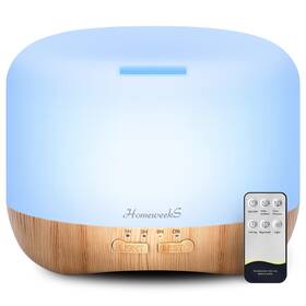 Homeweeks 667016267270 300ml Essential Oil Diffuser Quiet Aromatherapy Mist Diffusers For