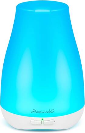 Hw-diff-100 Homeweeks Diffusers 100ml Colorful Essential Oil Diffuser With Adjustable Mist