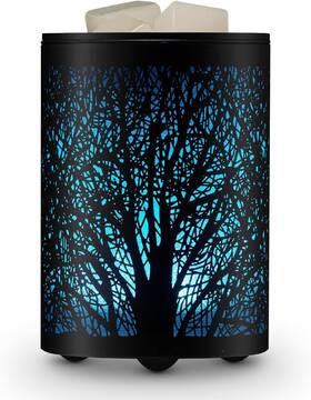 En4001mtss Homewoo Fragrance Electric Wax Melts Warmer With 7 Colors Led Changing Light Black Tree