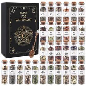 H99-e725 Hoomuu Witchcraft Supplies Herbs - 30 Bottles Dried Kit For Beginners Altar