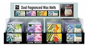 Hosley 040338570691 4 Assorted Dual Fragrance Wax Melts 24 Pack Grab Bag Bulk
