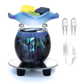 Hunanbang 907541834047 3 In 1 Electric Oil Warmer Scented Wax With Auto Off Timer Candle