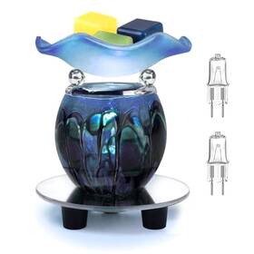 Lw-blue2 Hunanbang 3 In 1 Electric Oil Warmer Wax Melter Fragrance Burner Blue