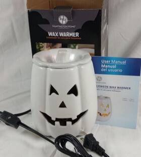 Huntington Home 061464689299 Nib White Pumpkin Face Wax Warmer