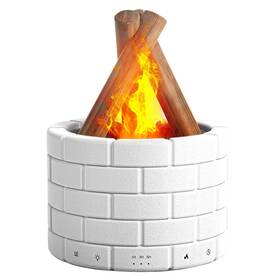 Hutip 751314453326 250ml Ultrasonic Fireplace Firewood Flame Fire Bonfire Aroma Diffuser Humidif