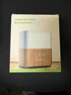 325-69101 Hym Air Humidifier Smart Bluetooth Speaker 7 Color Led Clock Essential Oil Diffuser